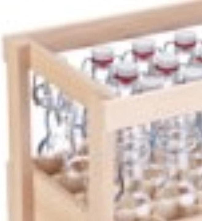 Produktbild Westmark 24 Mini-Bügelverschlussflasche rund, 40 ml, im Holzdisplay