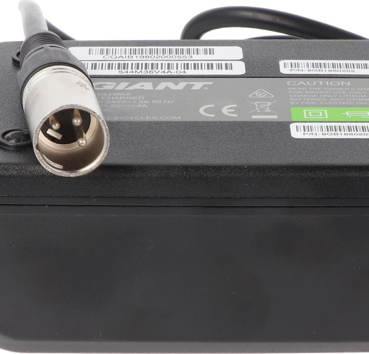 Produktbild Giant XLR 3polig Schnellladegerät 36V 4A XLR 3-polig / CAN-Bus 544M36V4AGLI180-10V 9gb1680202 (E-Bike Ladegerät)