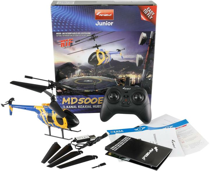 Produktbild Amewi RC Helikopter D500E CX Koaxial Hubschrauber 3 Kanal