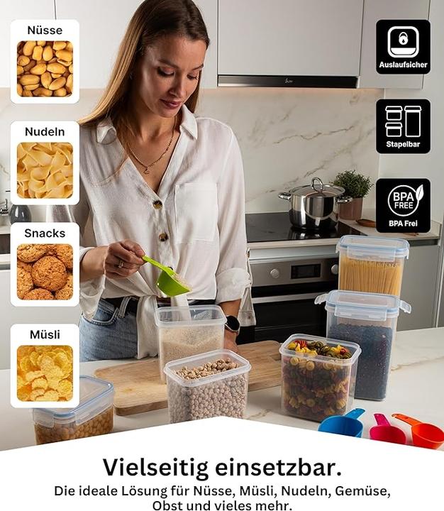 Produktbild Deco haus Vorratsdosen-Set mit Deckel (2 l)