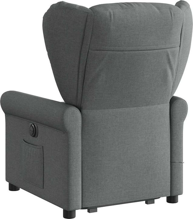 Image du produit vidaXL Fauteuil de massage électrique avec fonction releveur Gris foncé Tissu