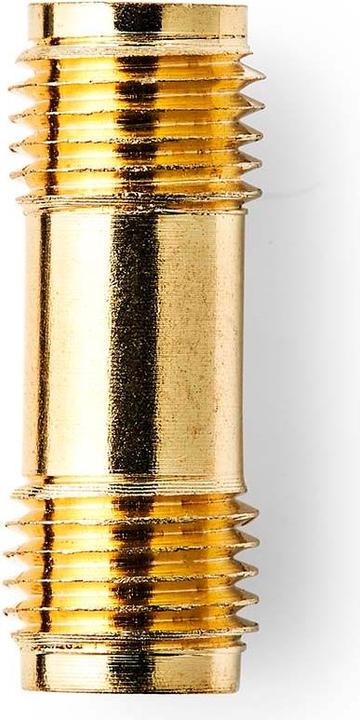 Nedis Adattatore SMA | presa SMA | presa SMA | placcato oro | 50 Ohm | dritto | rame | oro | 2 pezzi (50 dB, Spine e connettori)