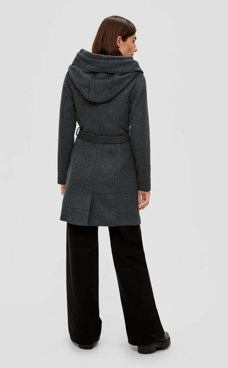 Produktbild S.Oliver Outdoor-Mantel Kapuzenmantel aus flauschigem Wollmix