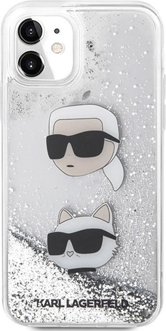 Produktbild Karl Lagerfeld KLHCN61LDHKCNS iPhone 11 / Xr 6.1" srebrny/silver hardcase Liquid Glitter Karl & Chou (Apple iPhone 11)