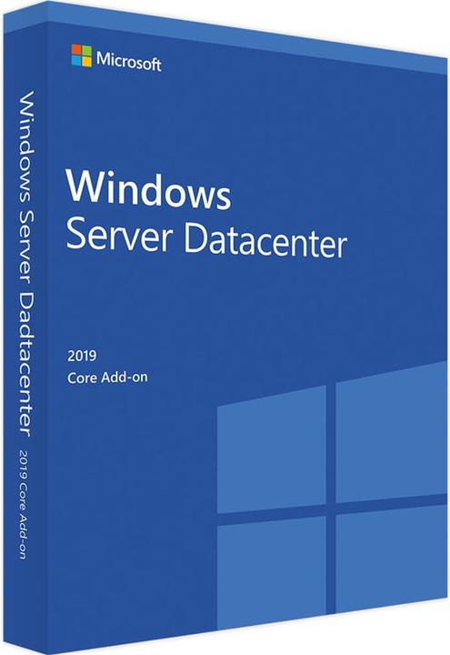 Actual product image Microsoft Windows Server 2019 Datacenter 64bit, 4 Core Add-Lic, EN (1 User, unlimited)