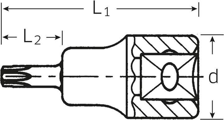 Actual product image Stahlwille Torx® bit