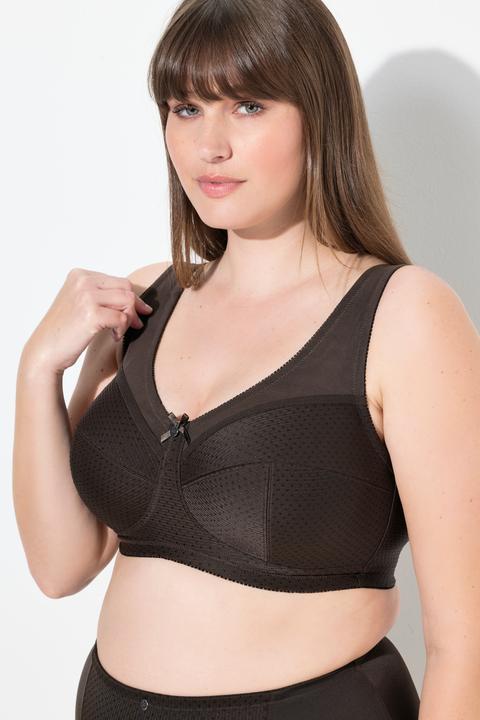 Produktbild Ulla Popken Entlastungs-BH, Struktur, ohne Bügel, Cup C - H (100 H)