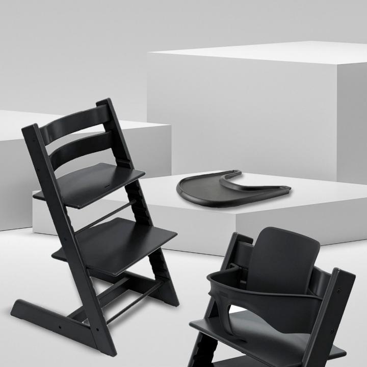 Image du produit Stokke Tripp Trapp Special Bundle 3, Noir (Chaise haute)
