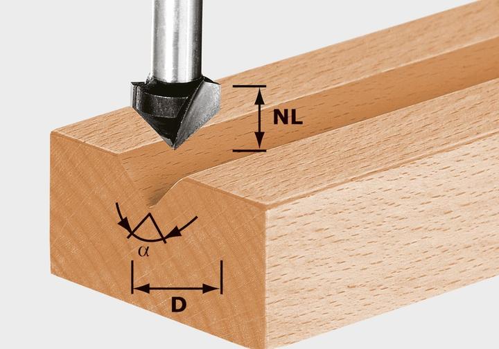 Produktbild Festool V-Nutfräser HS S8 D11/9,5/60°
