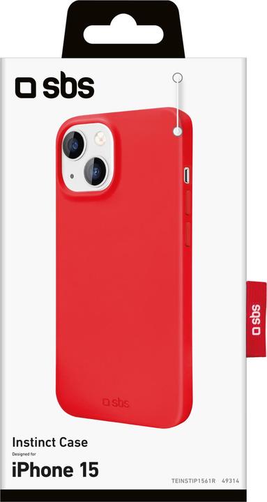 Image du produit SBS Instinct Cover pour iPhone 15 rouge (Apple iPhone 15)