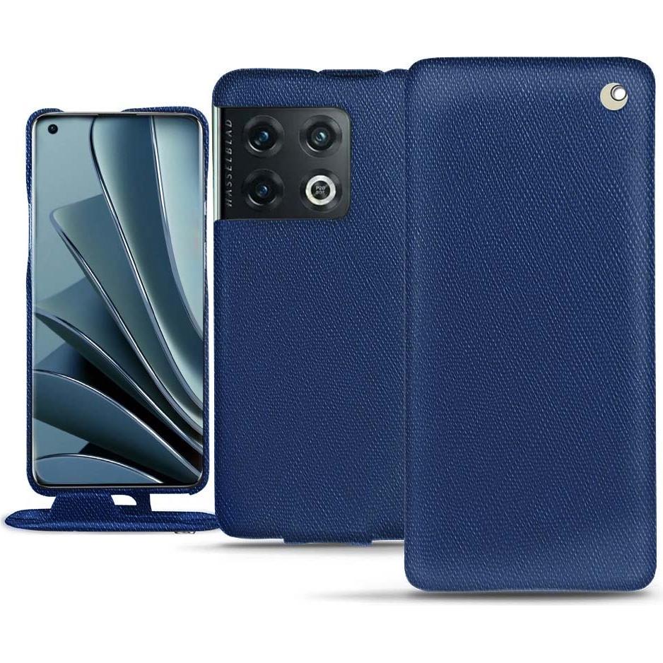 Noreve Lederschutzhülle vertikal (OnePlus 10 Pro), Smartphone Hülle, Blau
