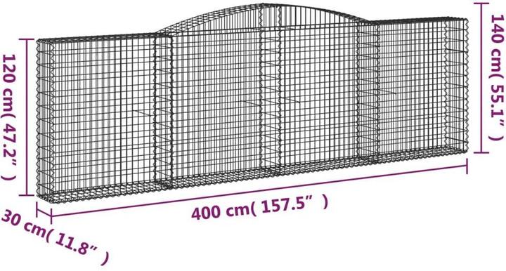 Produktbild vidaXL Gabionenkorb
