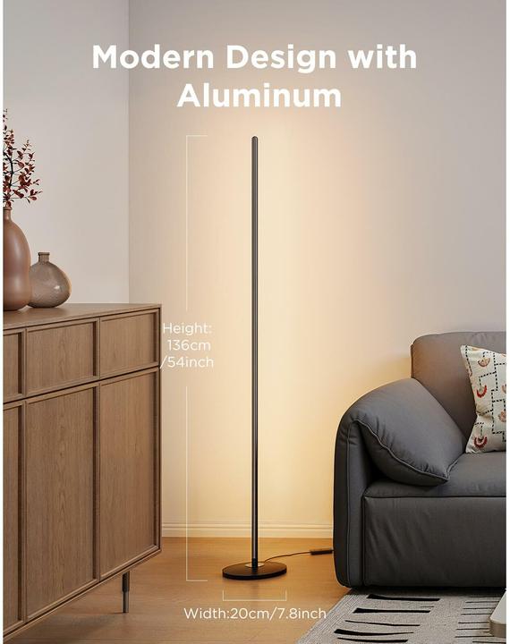 Produktbild Govee RGBICW Floor Lamp With Matter, H8076C13 (2200 lm)