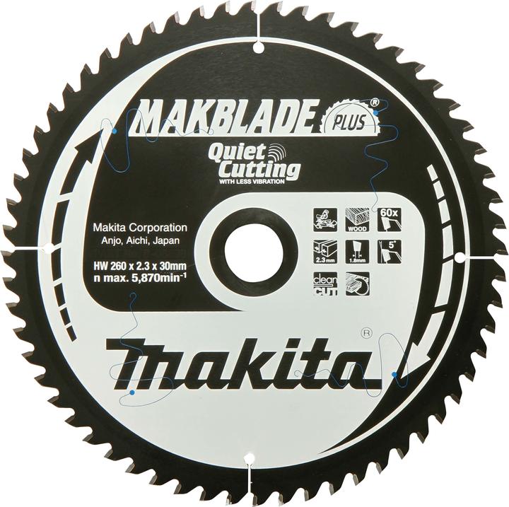 Actual product image Makita MAKBLADE saw blade 255x30x40Z
