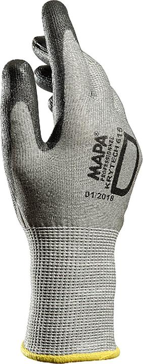Produktbild Mapa Krytech Arbeitshandschuhe, Polyurethan Grau, Grösse 9, L (9, L)