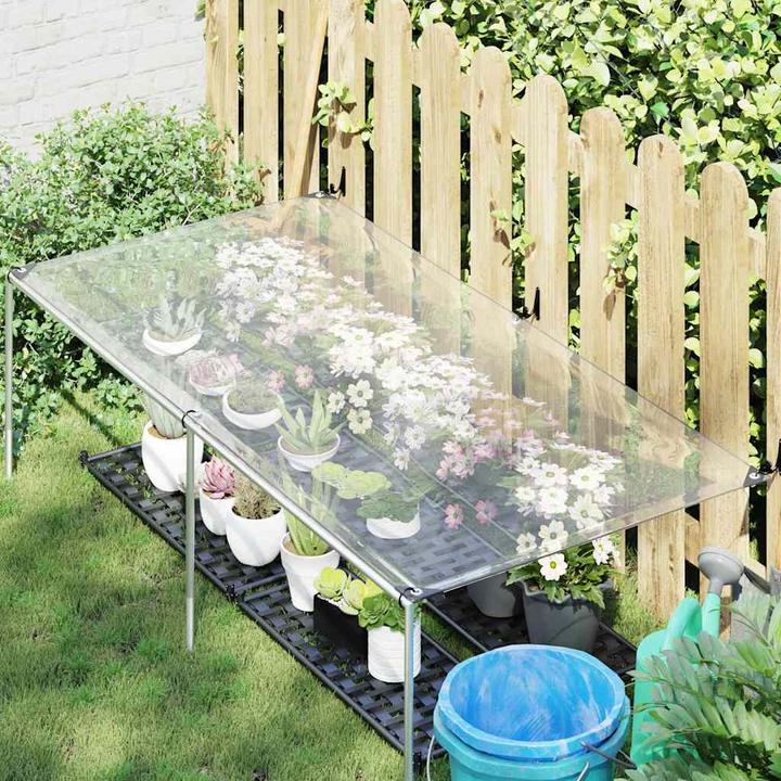 Produktbild vidaXL Transparente Plane mit Ösen 2x10 m Polyethylen durchsichtige Plane (2 x 10 m)