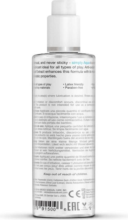 Produktbild Wicked Sensual Care Simply Aqua Special Edition Lubricant 120 ml Transparent (120 ml)