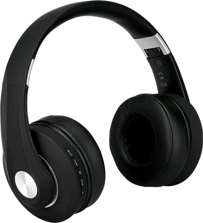 V-TAC VT6322A Bluetooth Kabellos Kopfhörer Justierbarer Kopf 500mAh Schwarz WBAG (12 h, Kabellos)