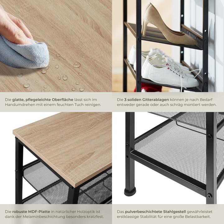 Immagine prodotto tectake Wolverhampton (75.50 x 30.50 x 69.50 cm)