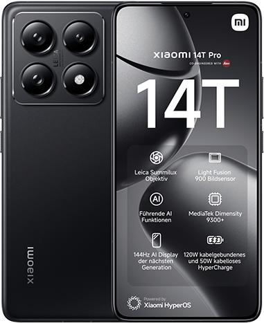 Actual product image Xiaomi 14T Pro (512 GB, Titan Black, 6.67", Dual SIM, 5G)