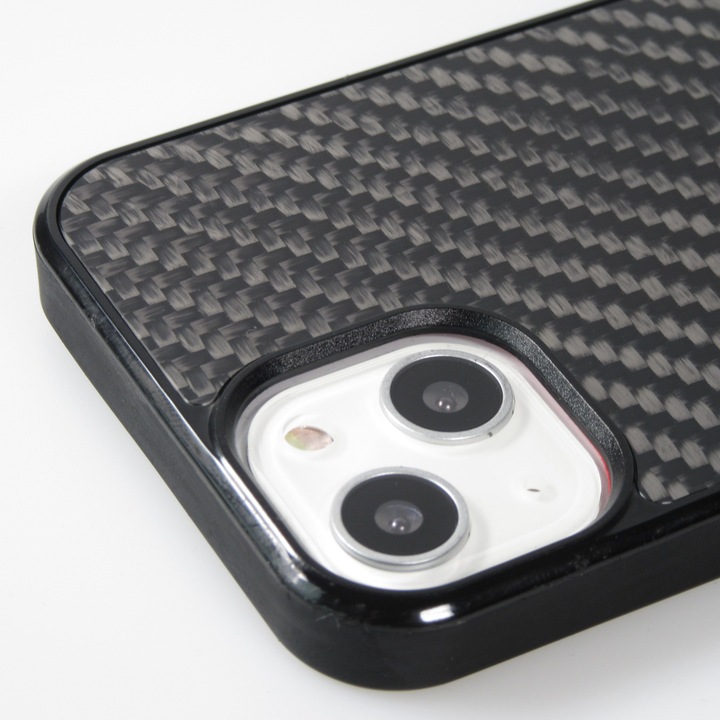 Actual product image Carbomile Cover Carbon Fiber (Compatible with MagSafe) (Apple iPhone 15 Plus)
