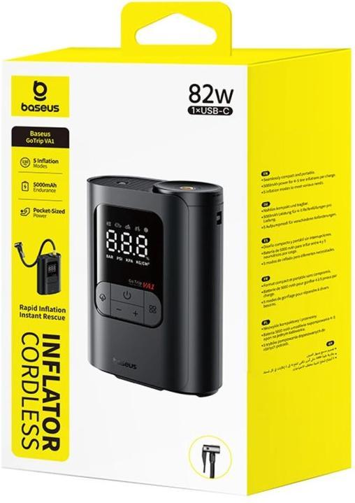 Produktbild Baseus GoTrip VA1 Super Mini Wireless Inflator 19-Cyl Black
