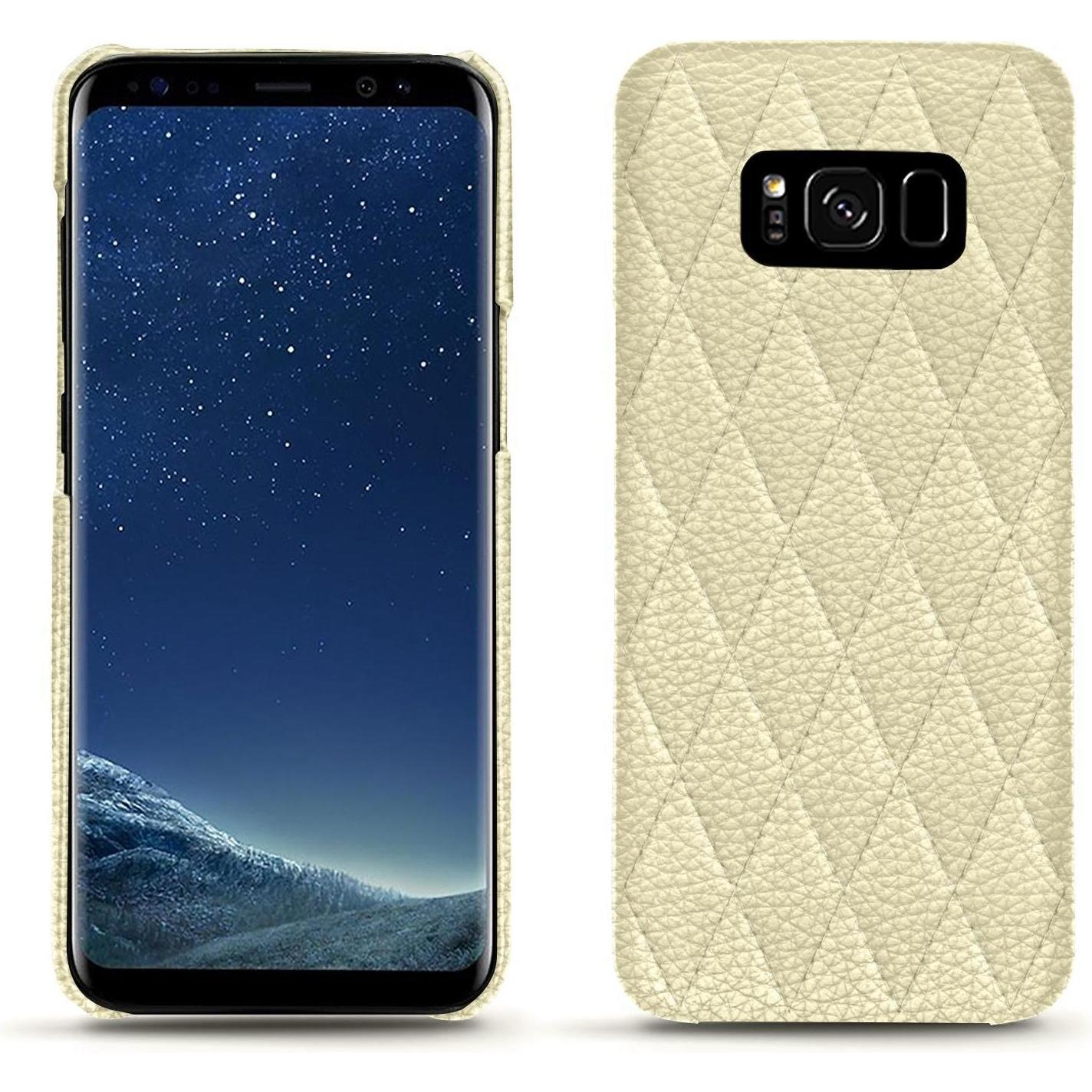 Noreve Lederschutzhülle (Samsung Galaxy S8+), Smartphone Hülle, Weiss