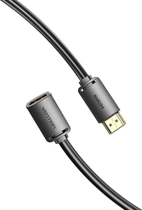 Image du produit Vention Câble HDMI-A mâle vers HDMI-A femelle 4K HD PVC 2m AHCBH (Noir) (2 m)