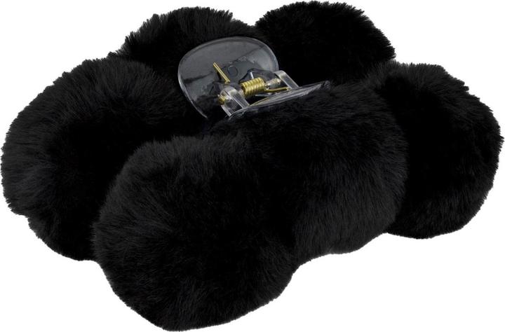 Image du produit Trisa Cheveux - Fausse fourrure Clip cheveux Pompoms Noir (1 pcs)