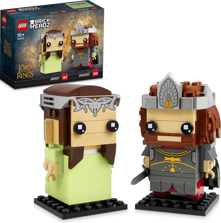 Actual product image LEGO BrickHeadz - Aragorn and Arwen (40632, LEGO Brickheadz)