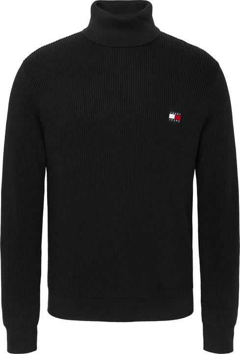 Produktbild Tommy Hilfiger Tommy Jeans Slim Fit Coltrui met wol - Zwart - Maat L (L)