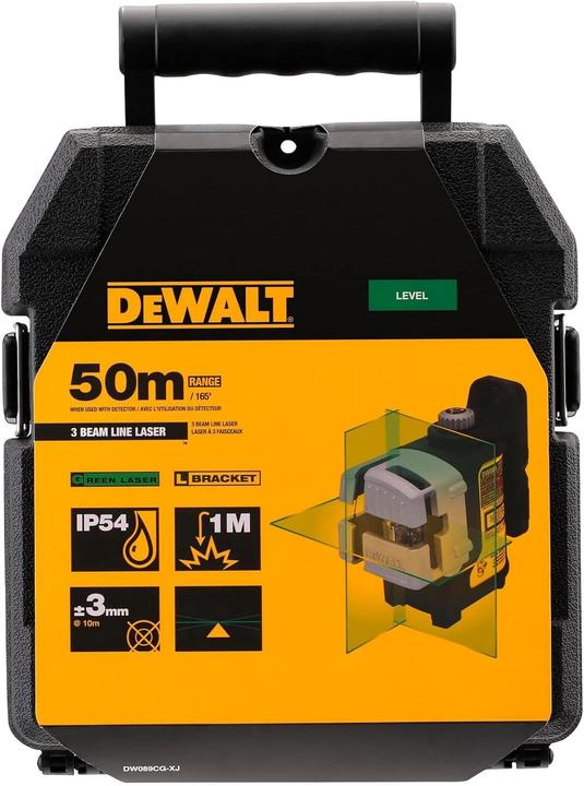 Produktbild DeWalt Cross line laser DW089CG green 20 m
