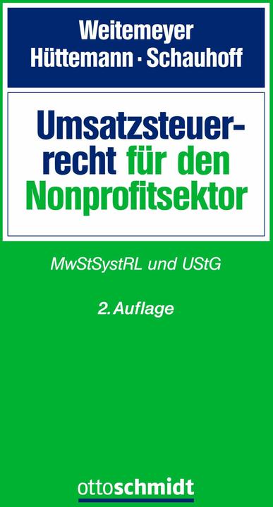 Umsatzsteuerrecht für den Nonprofitsekt (Deutsch, Rainer Hüttemann, Rainer Schauhoff, 2024)
