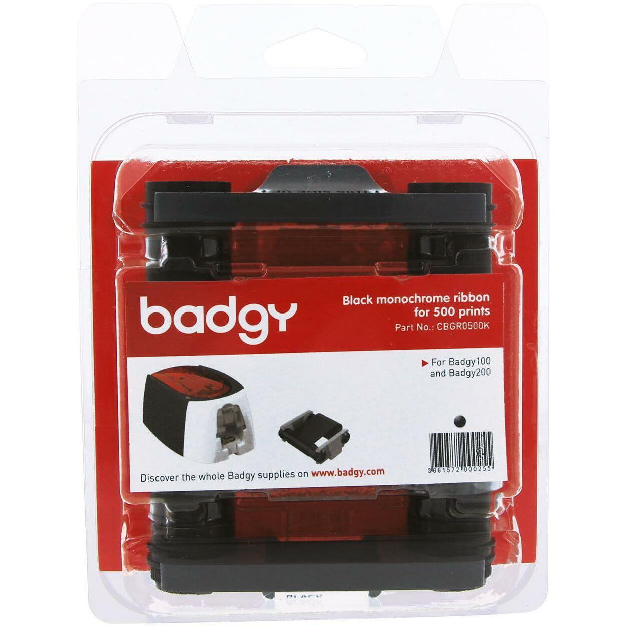Thumbnail - Evolis, Beschriftungsband, Badgy Blackflex Monochrome (6 cm, Schwarz)