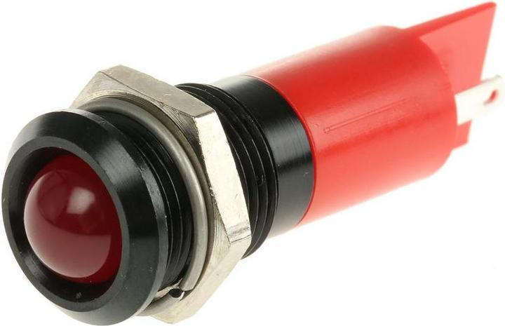 Produktbild RS PRO LED Einbau-Anzeige rot 14mm 12Vdc