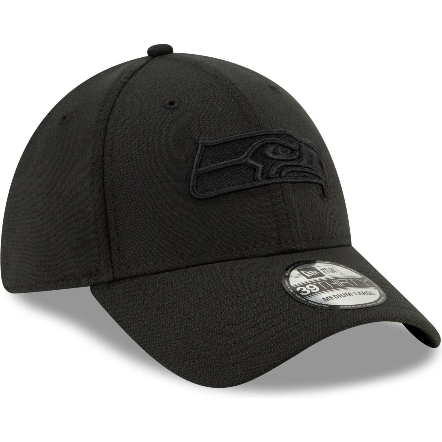 Thumbnail - New Era, Herren, Cap, 39Thirty Stretch Cap - NFL Seattle Seahawks - M/L, Schwarz, (M)
