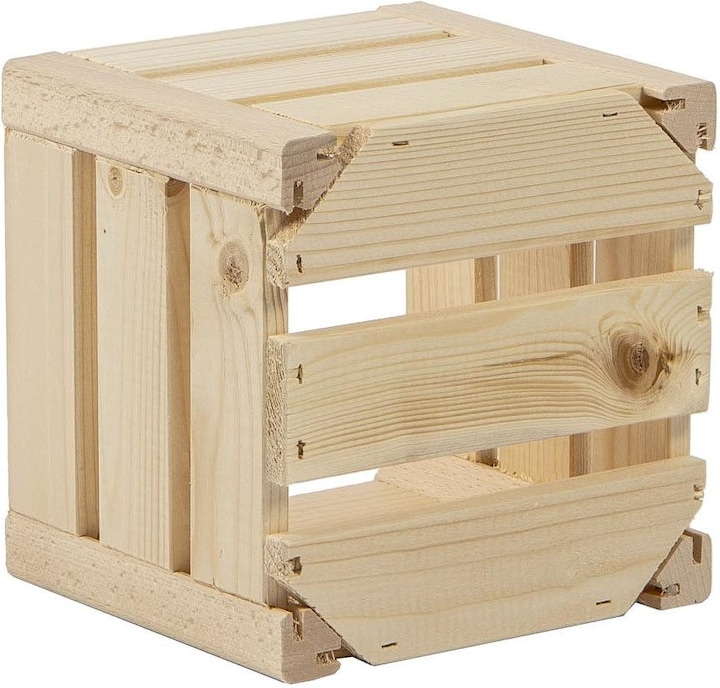 Immagine prodotto Holz Zollhaus Molestie in legno (17,5 x 16 x 17,5 cm, 5.04 l)