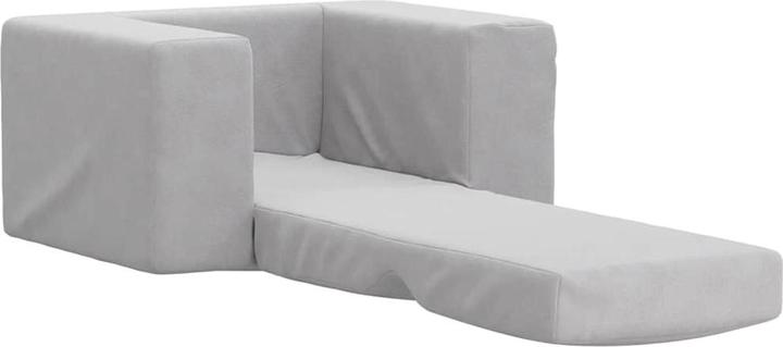 Immagine prodotto vidaXL Divano letto per bambini Grigio chiaro Morbido peluche