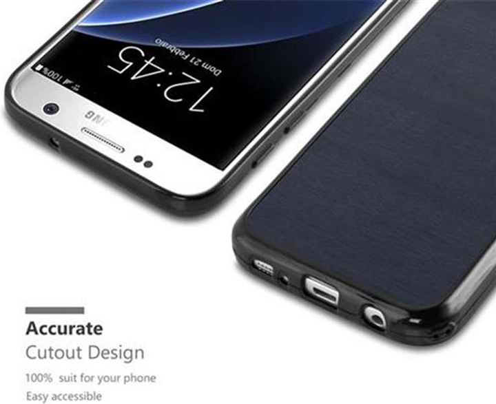 Produktbild Cadorabo TPU Wooden Cover (Samsung Galaxy S7)