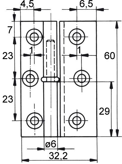 Produktbild FS Möbelbänder, Rollendurchmesser 6 mm (1 Stk.)