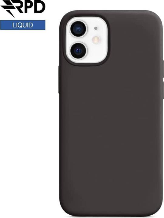Actual product image RPD iPhone 12 / 12 Pro - Silicone Case Schwarz, Liquid (Magsafe-Version) (Apple iPhone 12, Apple iPhone 12 Pro)