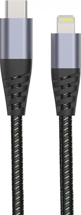 Produktbild Muvit Tiger Cable Ultra Resistant Type C/Lightning Mfi 1.2m Gris (1.20 m, USB 2.0)