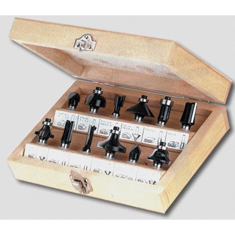 Profi, Fräser, JOBI FREZY DO DREWNA KOMPLET 12 elem. TRZPIEŃ 8mm