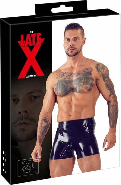 Immagine prodotto LateX Toys Pantaloni in lattice con guaina per il pene e preservativo anale (S)