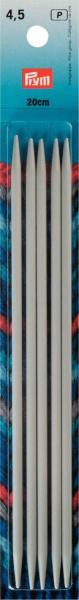 Produktbild Prym Strumpfstricknadeln, grau 4.50 mm, 20 cm
