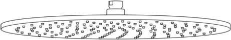 Produktbild Kludi Tellerkopfbrause A-QA DN 15 d= 400mm ma-sw/chr (1 Strahlarten, 23 l/min)