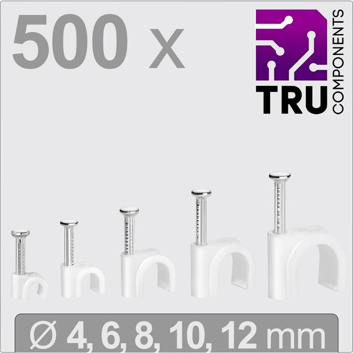 Productafbeelding Tru Components T24CA128 Nagelschellen TC-13448464 Bündel-Ø-Bereich 2 bis 12 mm
