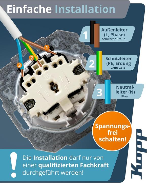 Actual product image Kopp 1 unit Insert socket outlet ATHENIS anthracite 940115086