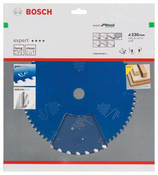 Produktbild Bosch Professional Zubehör Kreissägeblatt Expert for Wood, 230 x 30 x 2,8 mm, 36