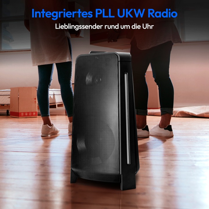 Immagine prodotto Medion MD 43552 Altoparlante Party nero (4 h, Corrente elettrica, Batteria ricaricabile)